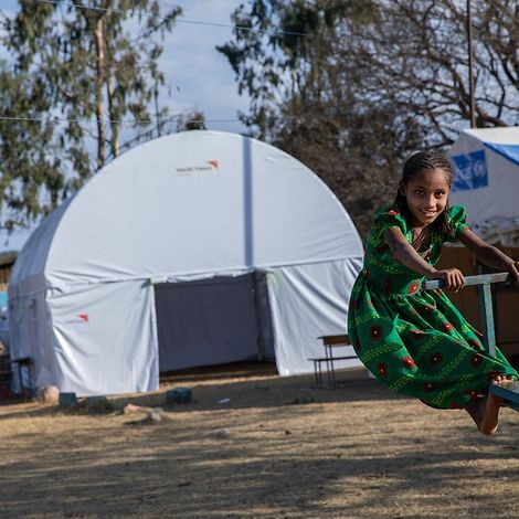 Äthiopien: In den Camps leben viele Kinder mit ihren Familien.