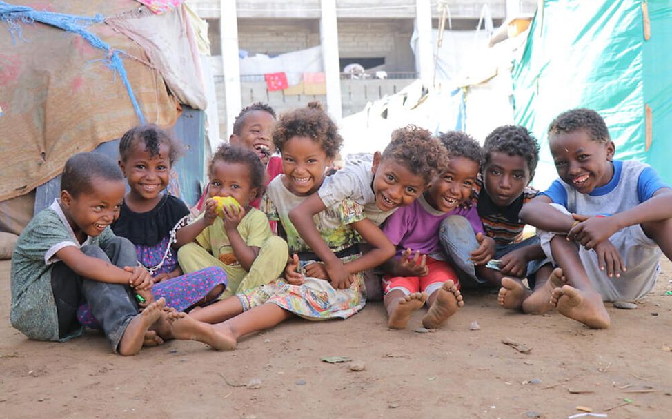 UNICEF: Kinder in einem Flüchtlingslager im Jemen.