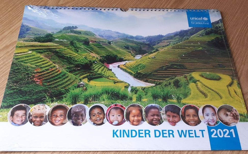 UNICEF Wand-Kalender mit dem Titel Kinder der Welt 2021