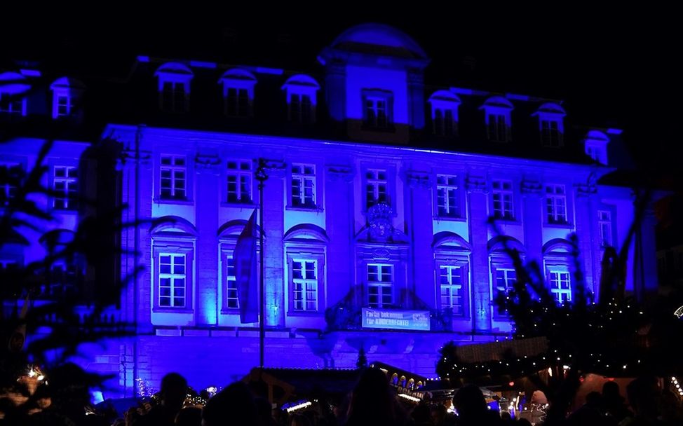 Rathausbeleuchtung  Heidelberg