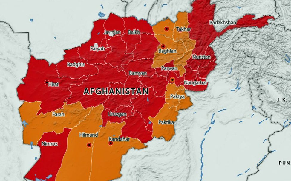 Hunger in Afghanistan: Karte zeigt Ernährungsunsicherheit