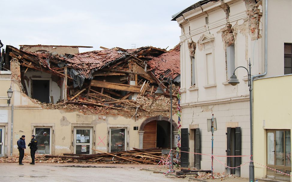 Petrinja nach dem Erdbeben 2020 in Kroatien