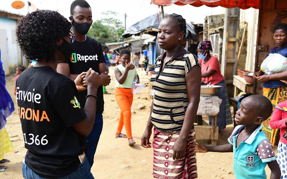 Corona in Afrika: U-Reporter in der Elfenbeinküste klären über Covid-19 auf