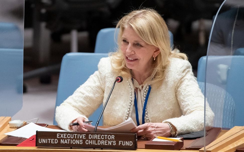 UNICEF Exekutivdirektorin Catherine Russell spricht beim UN Sicherheitsrat