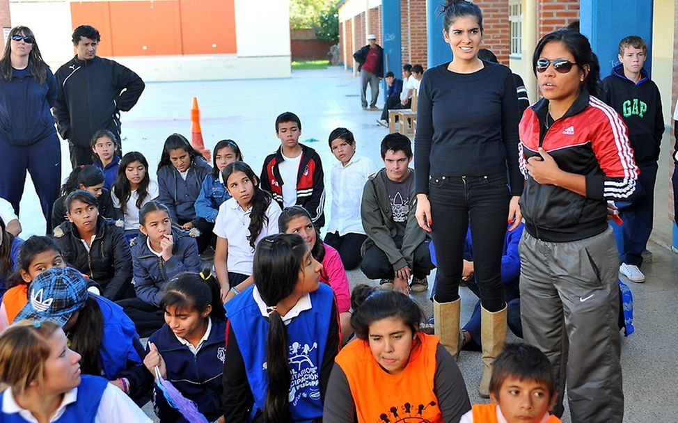 UNICEF-Fußballprojekt für Jugendliche in Argentinien. © UNICEF/Cabral