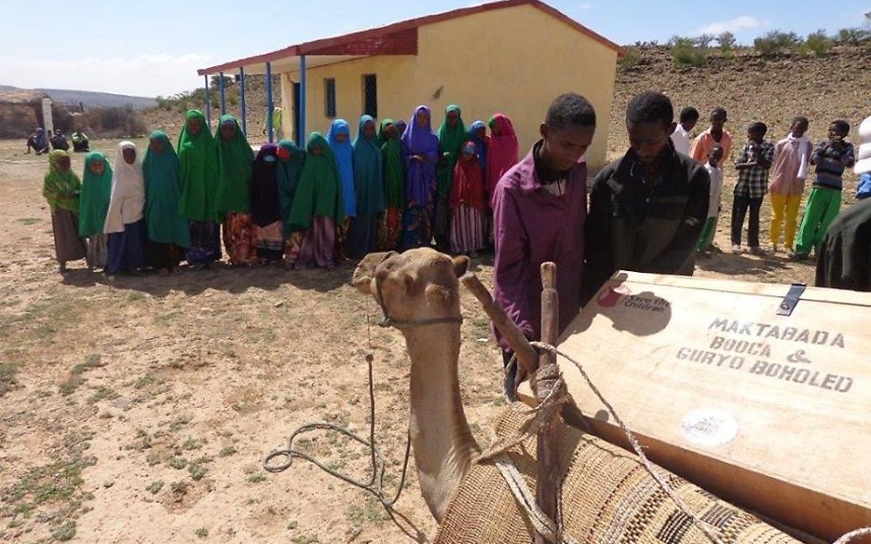 Mobile Schulbibliothek in Somalia. © UNICEF Somalia