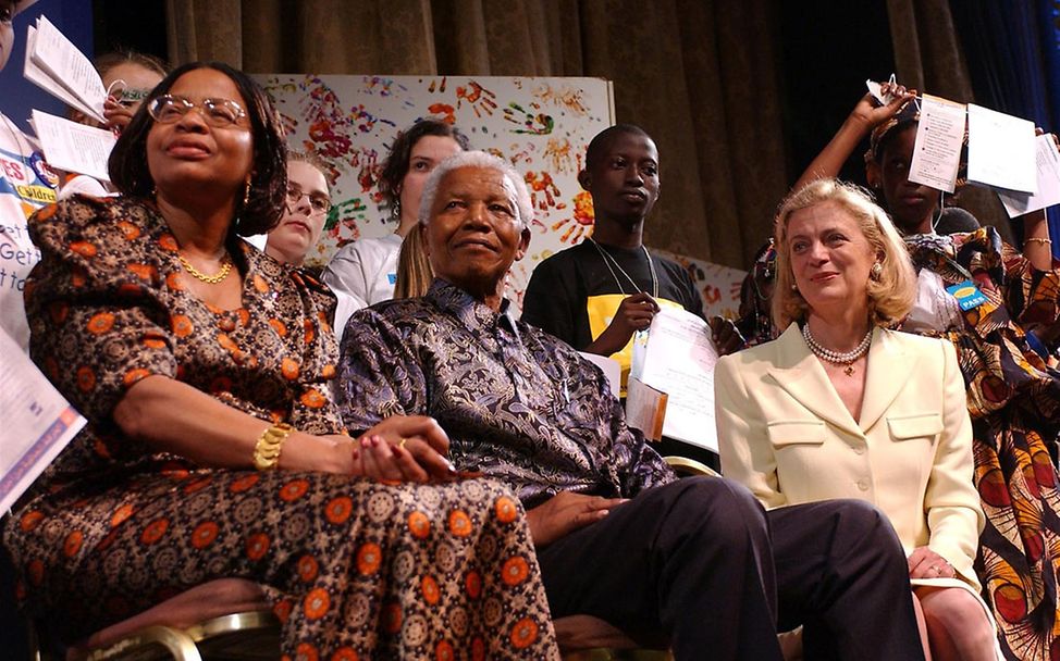 Nelson Mandela mit seiner Frau Graca Machel. © UNICEF/Markisz. 