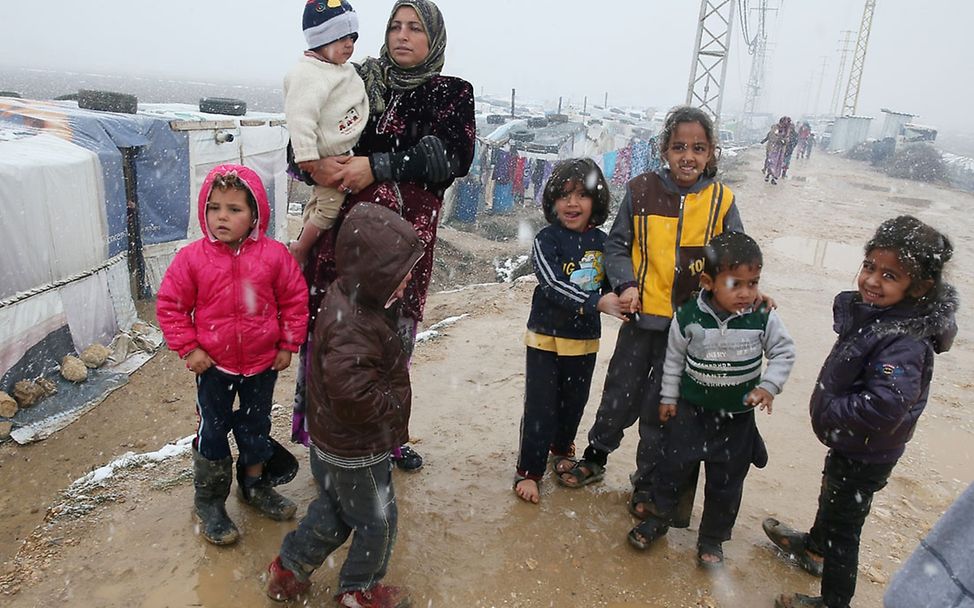Syrische Kinder in einem libanesischen Flüchtlingslager. © UNICEF/Ramzi Haidar