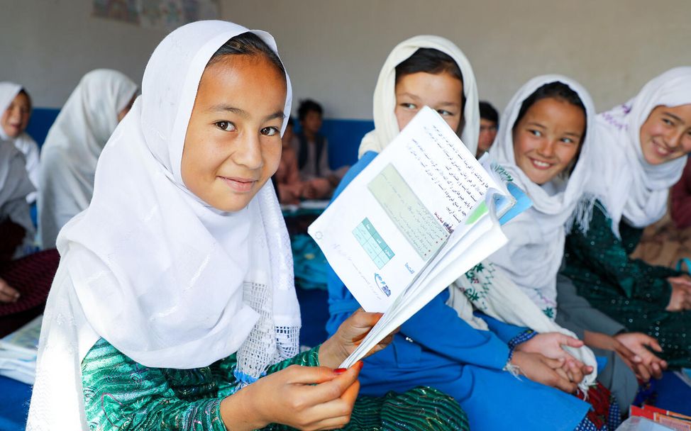 Mädchen in einem Lernzentrum in Afghanistan