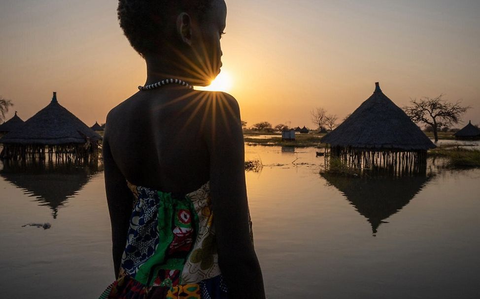 G7-Gipfel 2022: Klimakrise Überschwemmungen im Südsudan