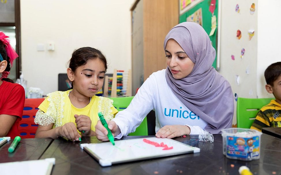 UNICEF-Botschafterin Muzoon in Jordanien