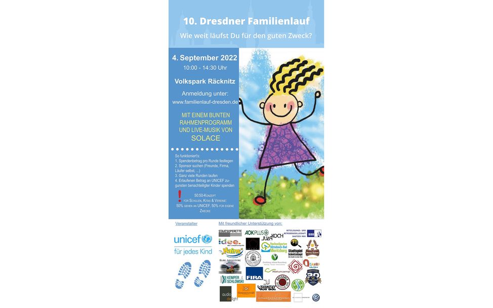 Flyer zum 10. Dresdner Familienlauf