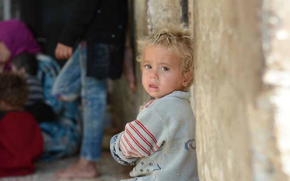 Syrienkrieg: Der zweijährige Ammar litt unter akuter Mangelernährung.