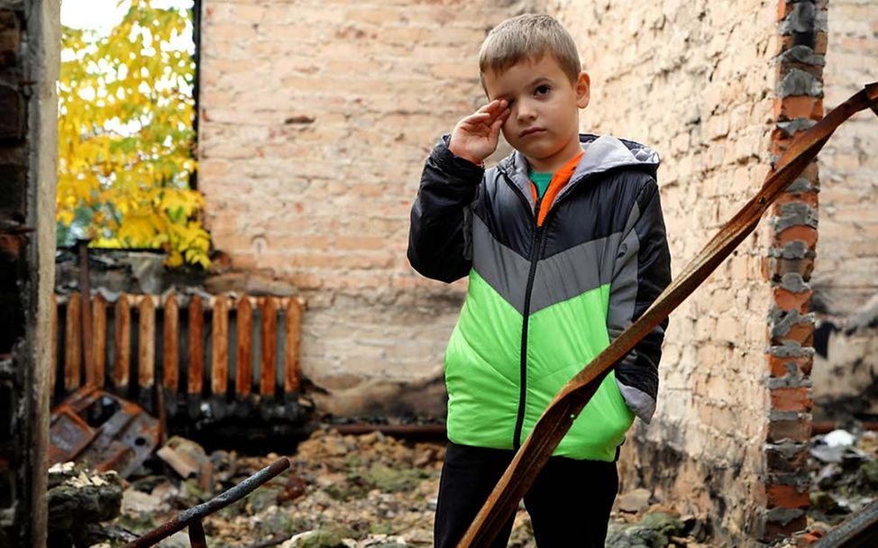 Nothilfe Ukraine: Millionen Kinder brauchen wegen dem Ukraine-Krieg humanitäre Hilfe. 