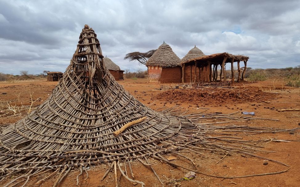 Verlassenes Dorf in Äthiopien