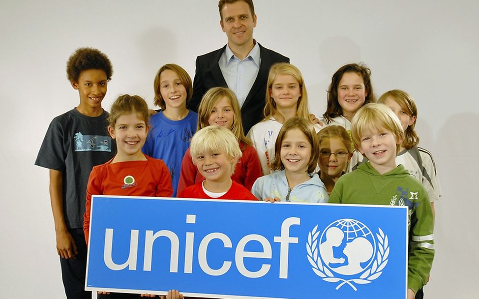 Schirmherr der Aktion 'Laufen für UNICEF': Oliver Bierhoff. | © UNICEF/Hyou Vielz