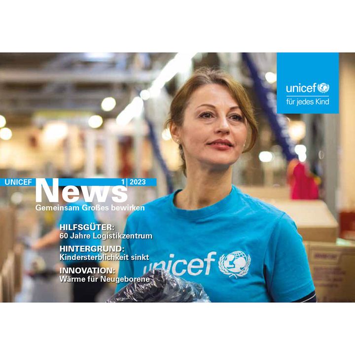 Das Titelbild der UNICEF News