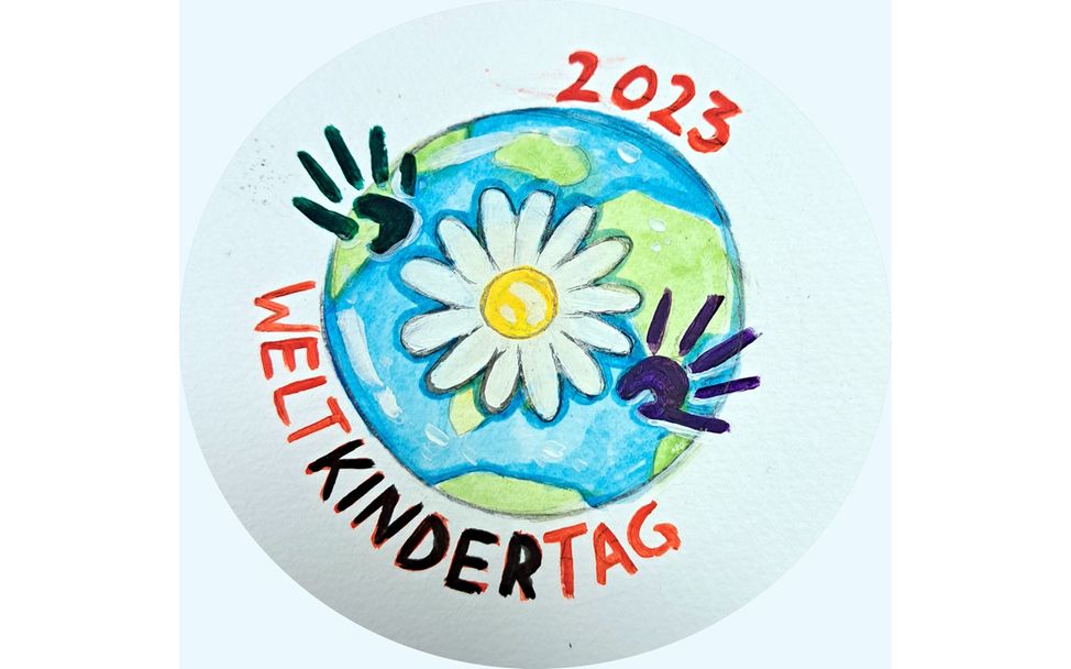 Logo zur Radebeuler Aktion des Weltkindertages 2023