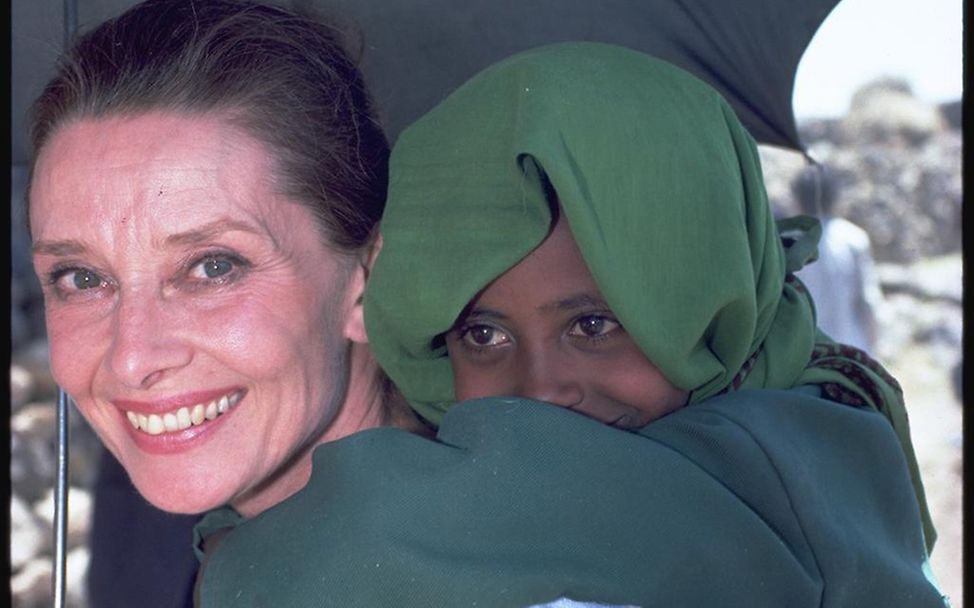 Audrey Hepburn in Äthopien. © UNICEF/Isaac