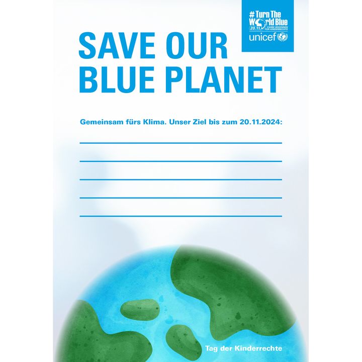 Poster "Save Our Blue Planet!"