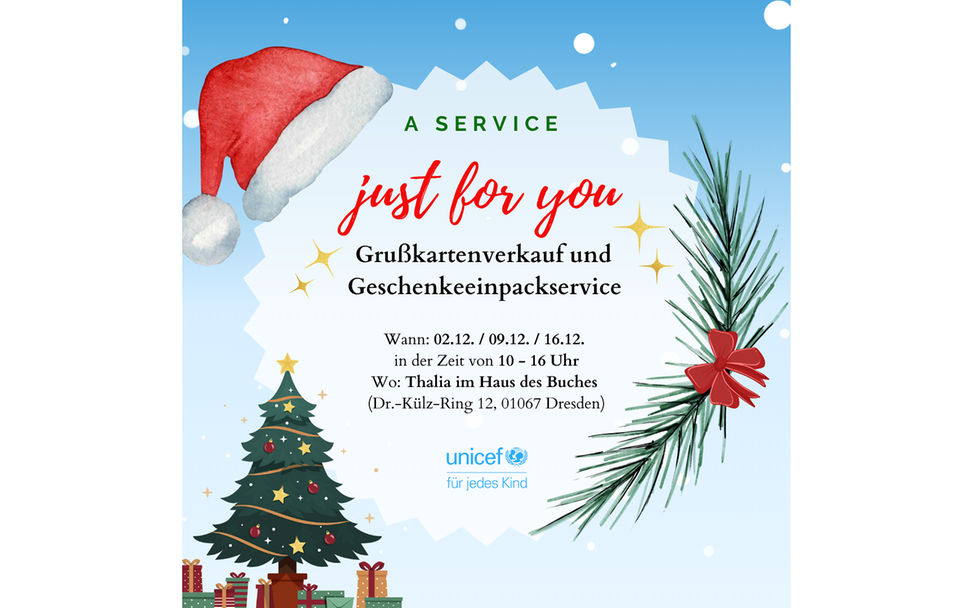 A service just for you - Grußkartenverkauf und Geschenkeeinpackservice im Haus des Buches