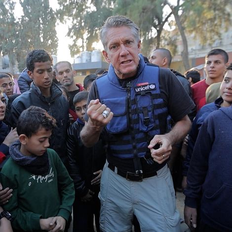 James Elder von UNICEF hat Anfang Dezember während der Feuerpause den Gazastreifen besucht.