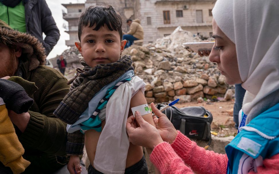 Syrien: Untersuchung auf Mangelernährung.