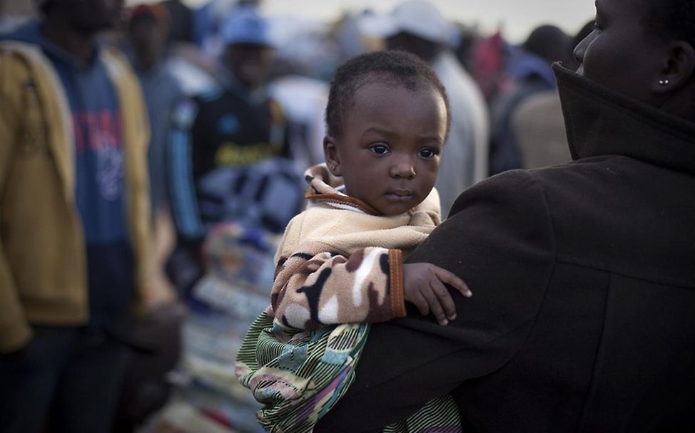 Flüchtlingslager an der Grenze zu Libyen. © UNICEF/Ramoneda