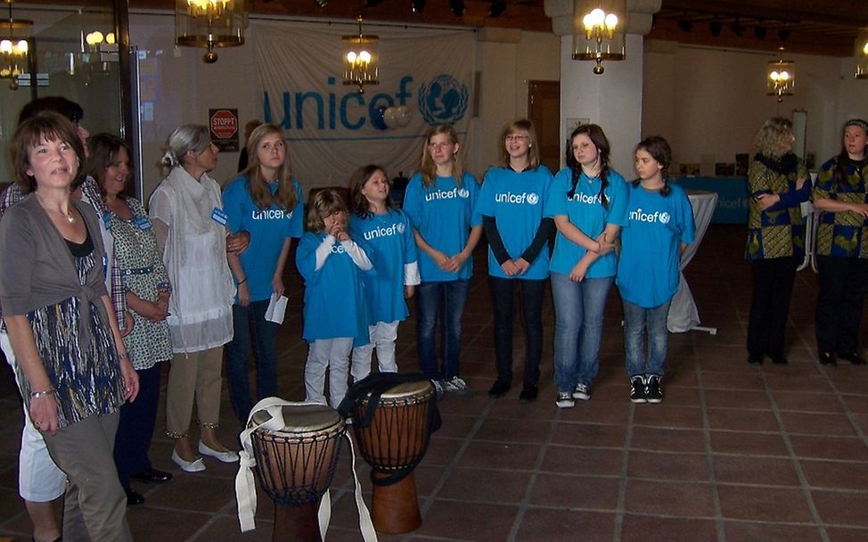 Auftritt der Bucher Kids © UNICEF-AG Landshut