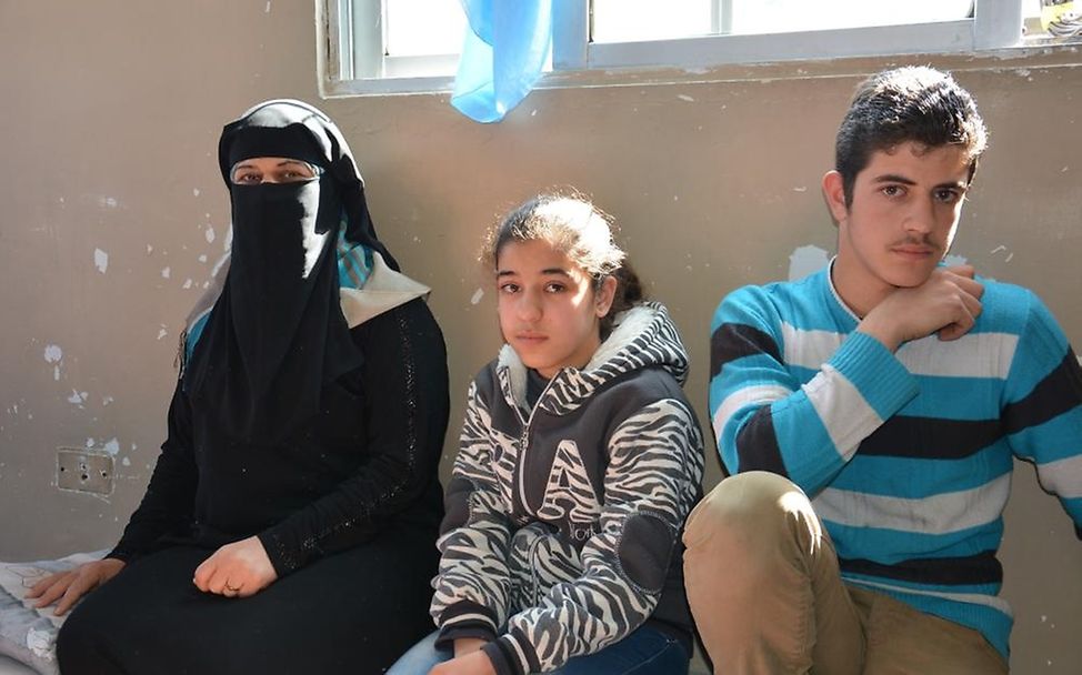 Syrische Flüchtlingsfamilie in Jordanien