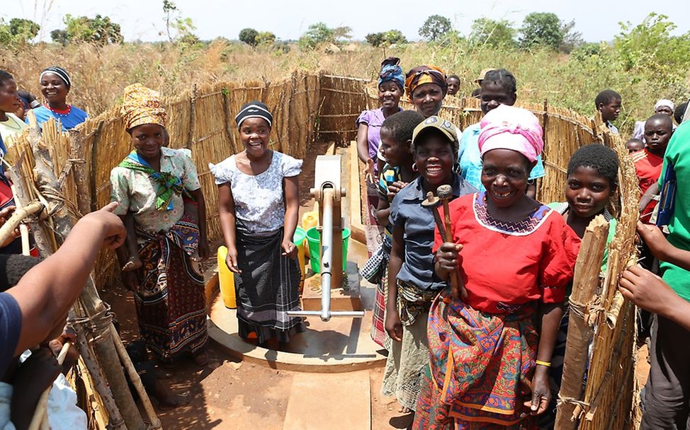 Das Wasserkomitee von Baduia Mpandue.