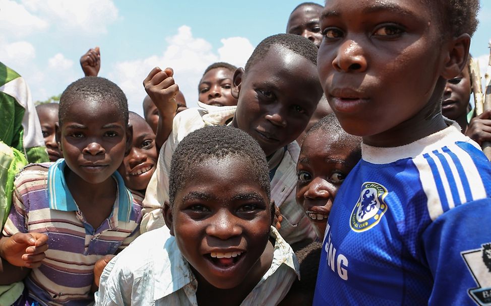 Kinder in Baduia Mpandue in Mosambik.