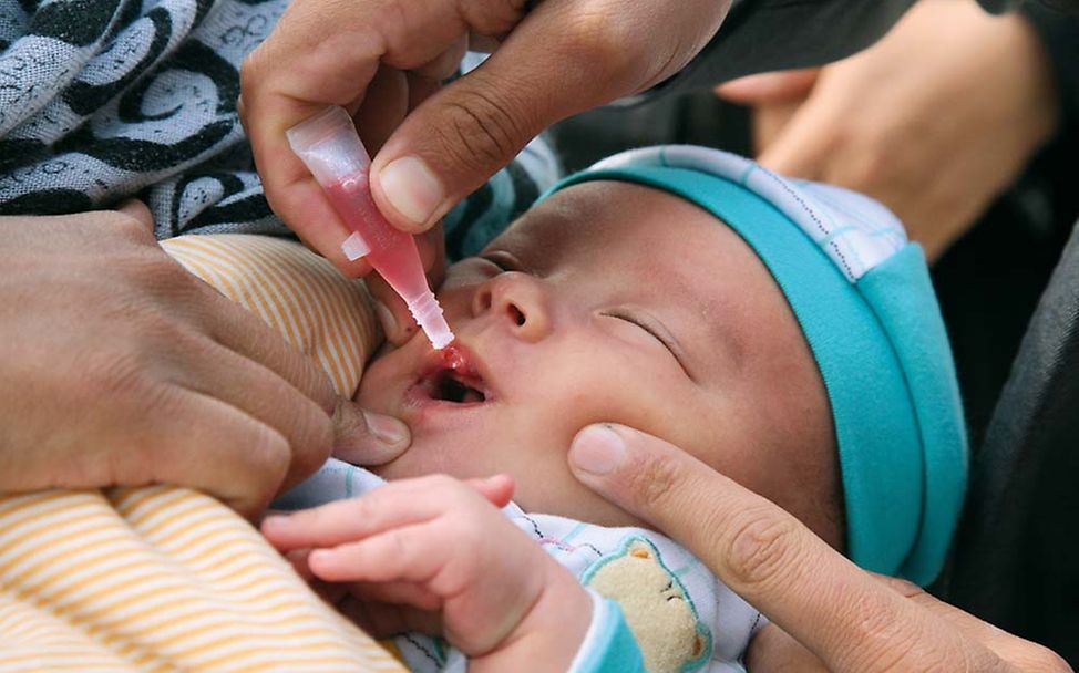 Für Babys ist die Polio-Impfung wichtig
