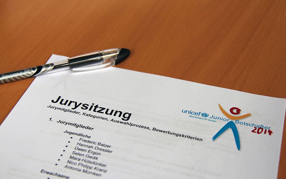 UNICEF-JuniorBotschafter Jurysitzung Leitfaden 