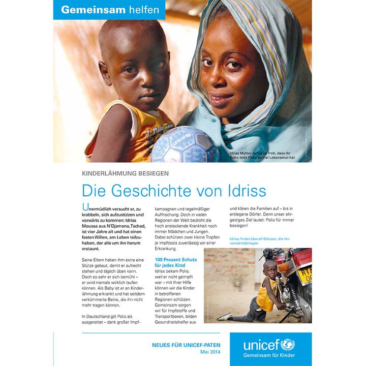 Information für UNICEF-Paten Mai 2014