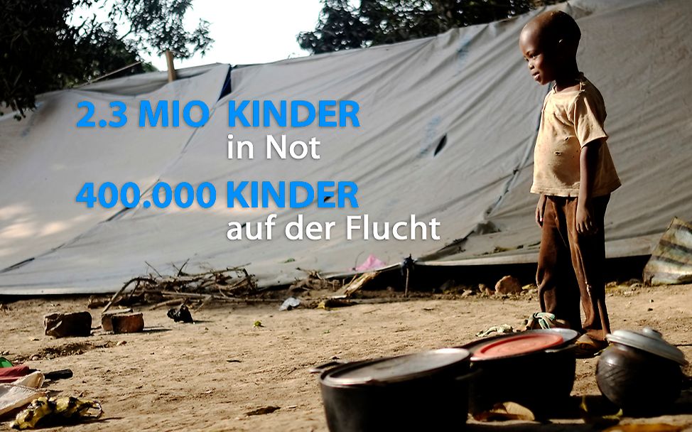Zentralafrikanische Republik: 2,3 Mio Kinder sind bedroht