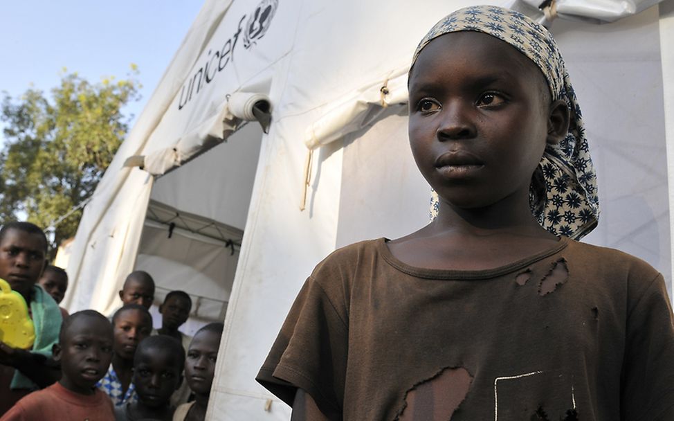 Felicia, 13, findet Schutz in einem Kinderzentrum von UNICEF