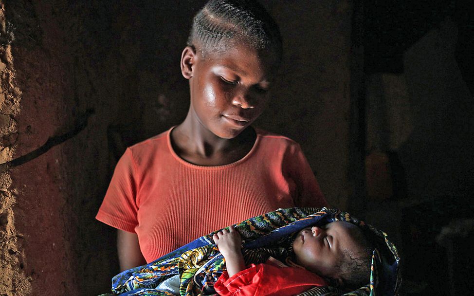 Zentralafrikanische Republik: Mutter und Kinde