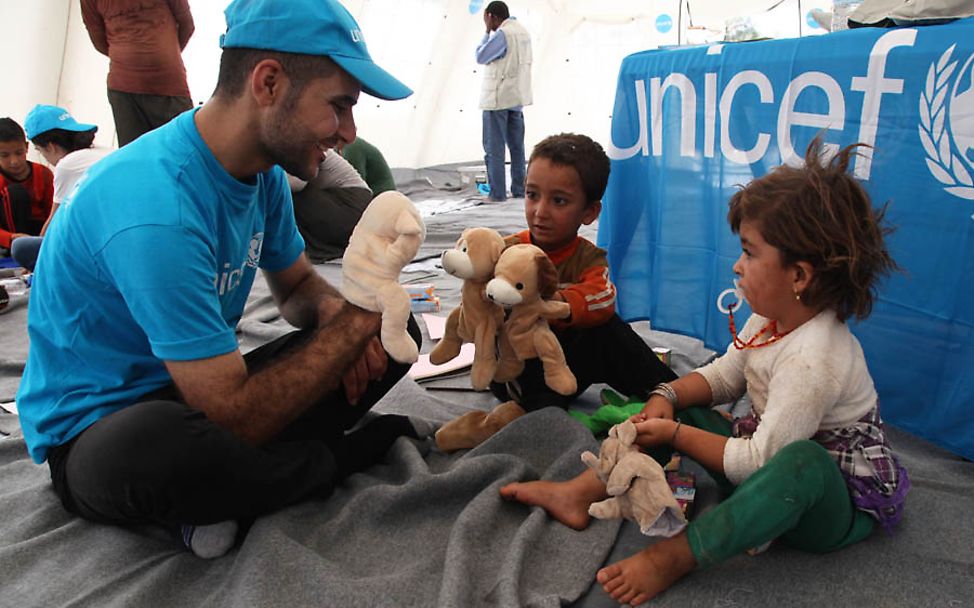 Irak: UNICEF-Hilfe für geflohene Kinder