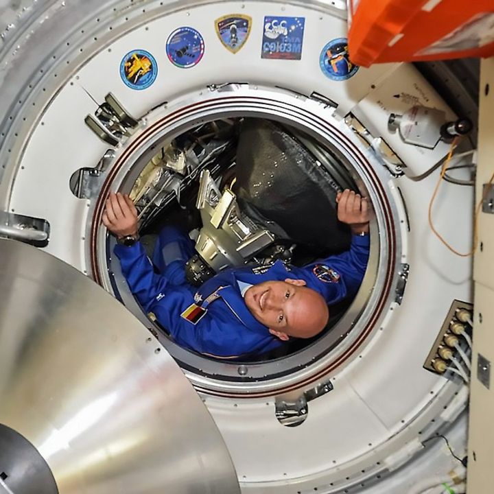 Alexander Gerst in der Raumstation ISS