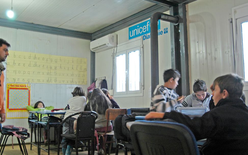 Ein von UNICEF unterstütztes Bildungszentrum.
