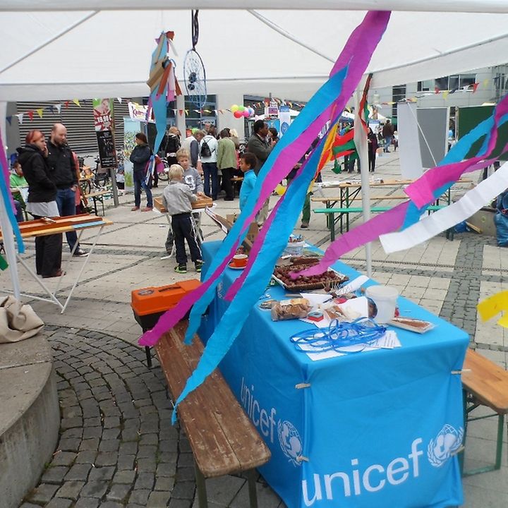 UNICEF Stand Kindertag 2012 ©UNICEF/Woestemeyer