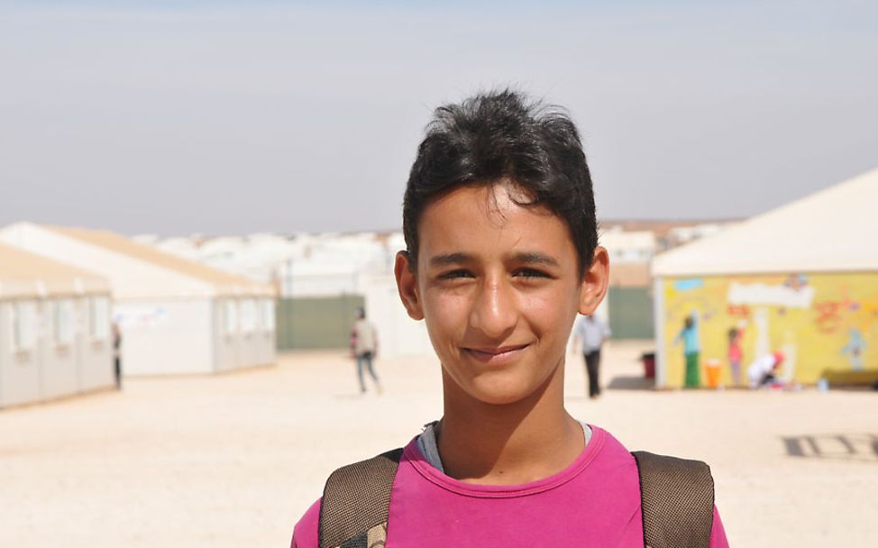 Mohammed im Flüchtlingscamp Azraq 