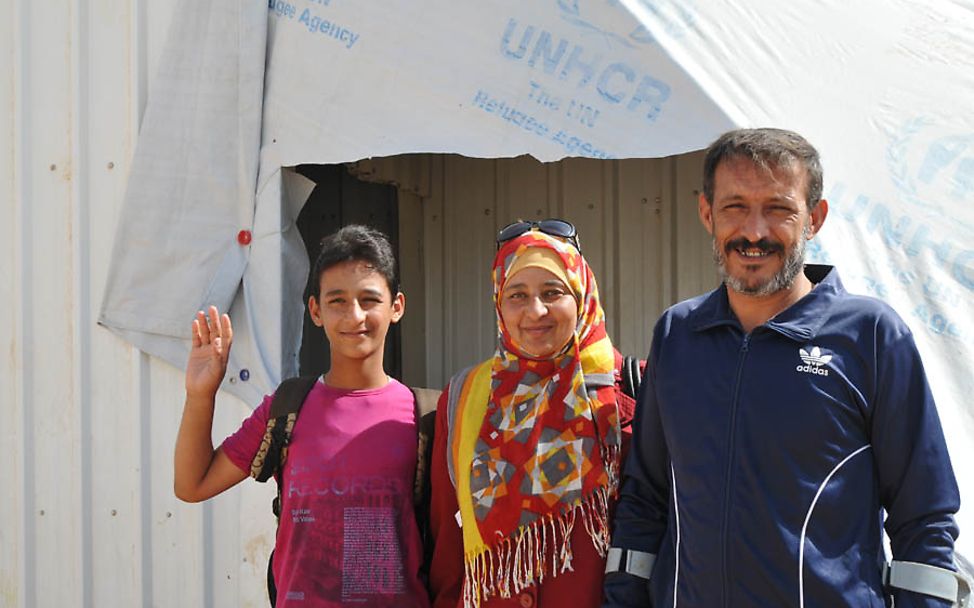 Syrische Flüchtlinge: Mohammed mit Familie