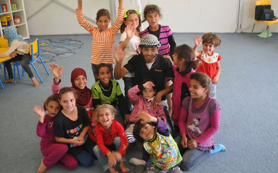 Syrische Flüchtlinge: Kinderzentrum im Flüchtlingscamp