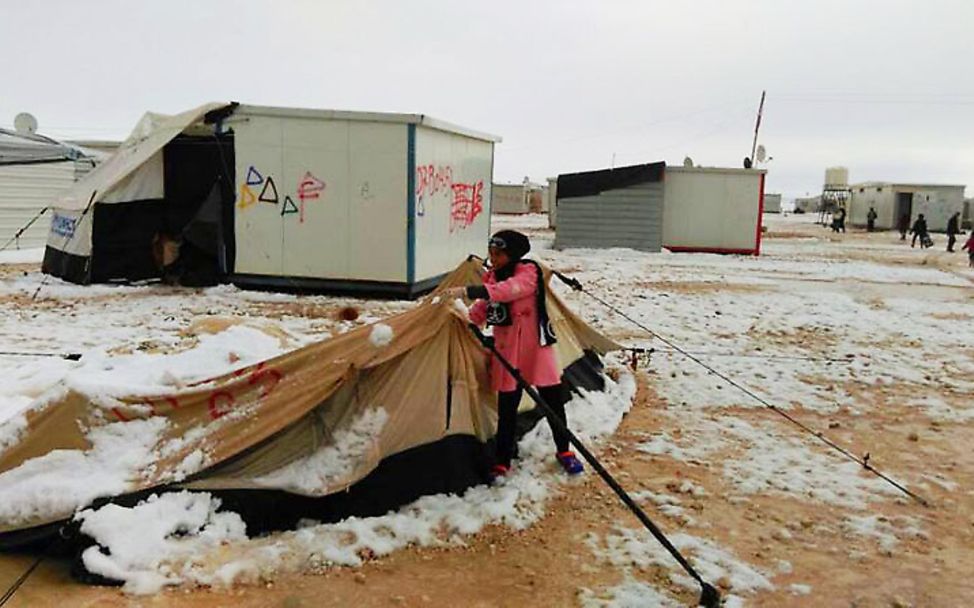 Syrien: Zelte im jordanischen Za’atari Camp