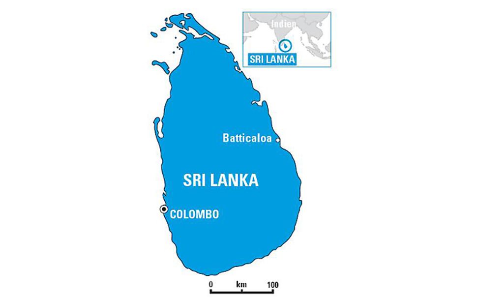 Sri Lanka: Landkarte