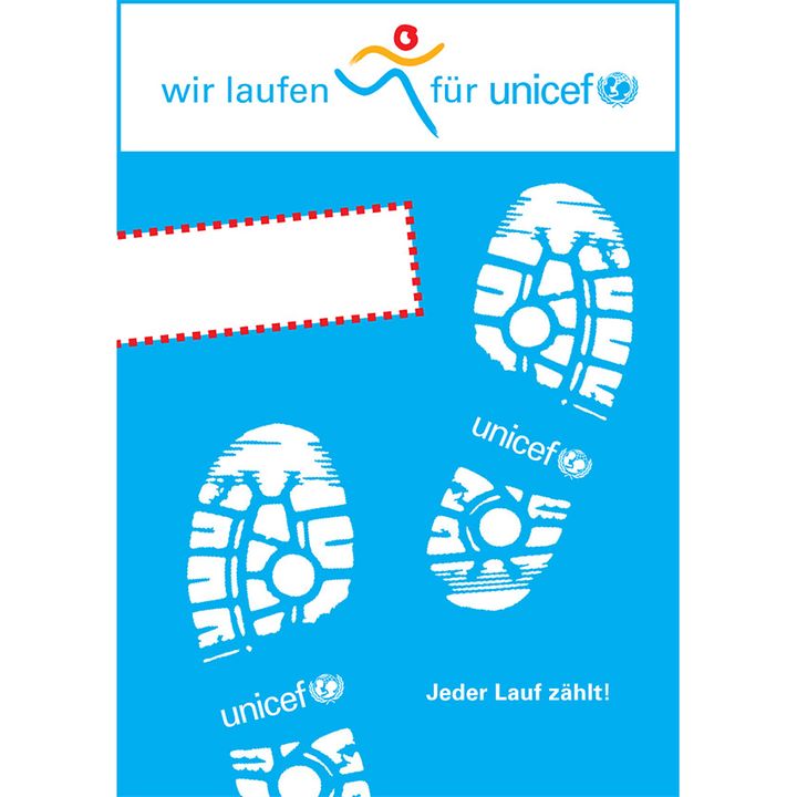 Poster Laufen für UNICEF