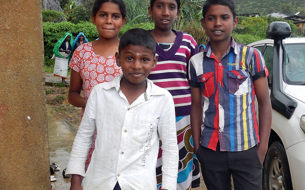 Sri Lanka Kinder freuen sich