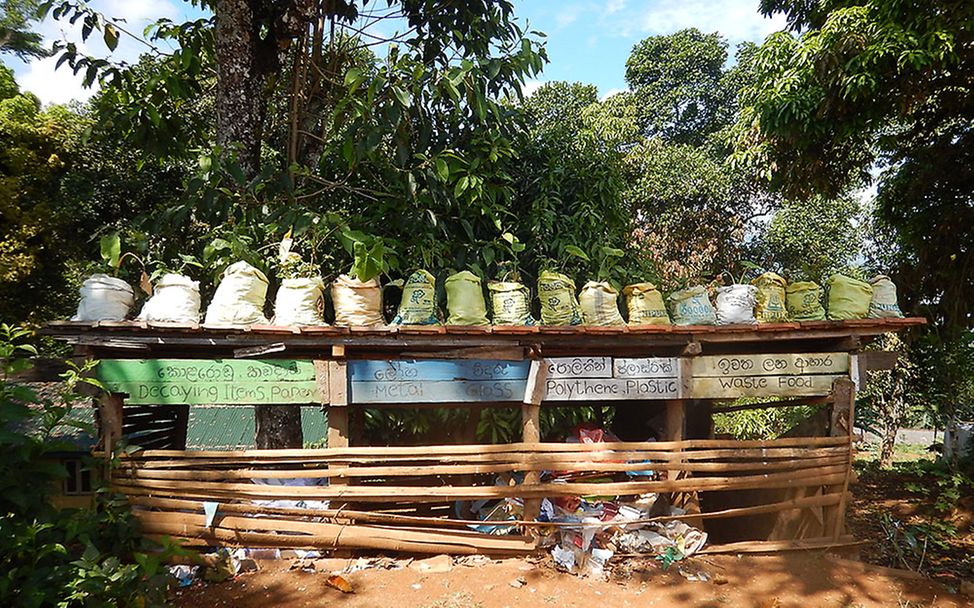 Sri Lanka: Gemüsegarten der Thispanekanda Schule.